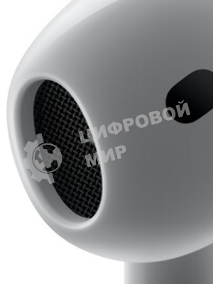 Наушники TWS Apple AirPods 4 ANC белый, вкладыши, Bluetooth, активное шумоподавление, беспроводная зарядка, до 4 ч
