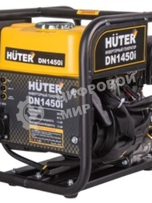 Электрогенератор бензиновый инверторный Huter DN1450i, 1.3 кВт, 96 дБ, 12.42 кг