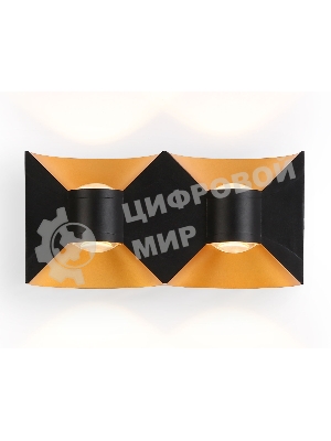 Светильник Ambrella light ST4477/4 BK/GD черный/золото LED 4200K 11W IP54 180*90*55
