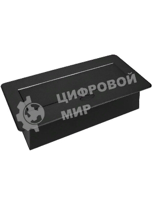 Сетевой разветвитель Premier PX/BL-HOR-2R-2USB-BLK 1.8м (2 розетки) черный (коробка)