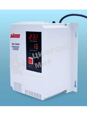 Стабилизатор напряжения Powerman AVS-P Voltage Regulator 3000VA, Digital Indication, Wall Mount, Hardwire Input/Output, 230V, 1 year warranty, White
