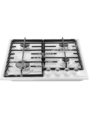 Газовая варочная панель Maunfeld EGHE.64.6CW/G, 4 конфорки, эмалированная сталь, белый
