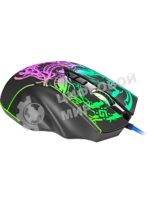 Мышь проводная Defender Bulletstorm GM-928 черный, 7200 dpi, USB, кнопки - 7