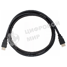 Кабель аудио-видео Cactus CS-HDMI.1.4-1.8 HDMI (m)/HDMI (m) 1.8м. позолоченные контакты черный