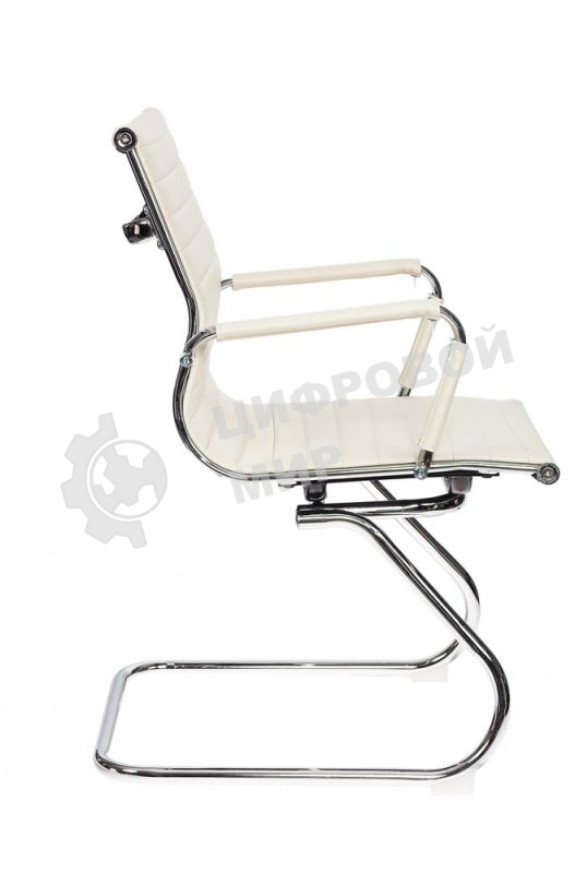 Кресло компьютерное Бюрократ CH-883-LOW-V/IVORY низкая спинка слоновая кость искусственная кожа