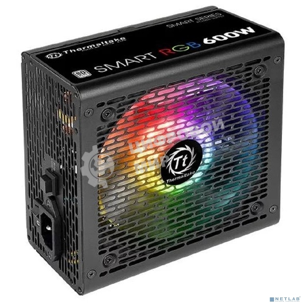 Блок питания Thermaltake Smart RGb (PS-SPR-0600NHSAWE-1), 600Вт, 80 PLUS, 120мм, черный