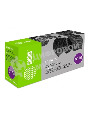Картридж лазерный Cactus CS-TN3170 черный (7000 стр.) для Brother HL 5240/5250DN/5250DNT/5280DW