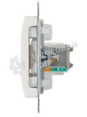 Механизм розетки комп. 1-м Glossa RJ45 CAT.5E перламутр SchE GSL000681K
