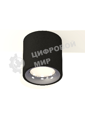 Светильник Ambrella Light XS7532022 SBK/PSL черный песок/серебро полированное MR16 GU5.3 (C7532, N7012)