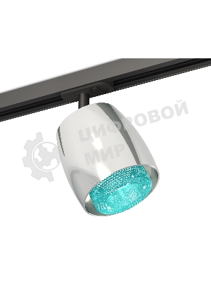 Светильник Ambrella light XT1143010 PSL/BL/SBK серебро полированное/голубой/черный песок MR16 GU5.3 (A2537, C1143, N7194)