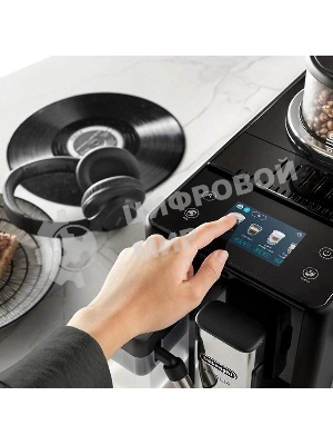 Кофемашина автоматическая DeLonghi EXAM440.55.B черный, исп. кофе - зерновой/молотый, 1.4 л, 1450 Вт, 19 бар