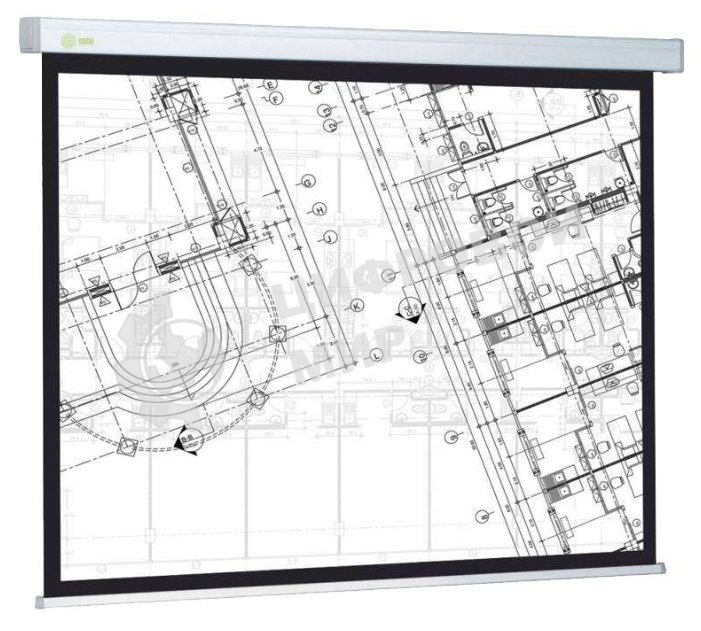 Экран Cactus 124.5x221 см Wallscreen CS-PSW-124x221 16:9 настенно-потолочный рулонный белый