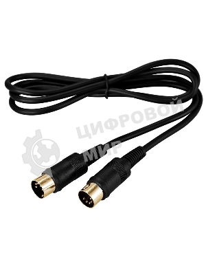 Шнур Rexant DIN 5 Pin - DIN 5 Pin, длина 1,5 метра (GOLD)