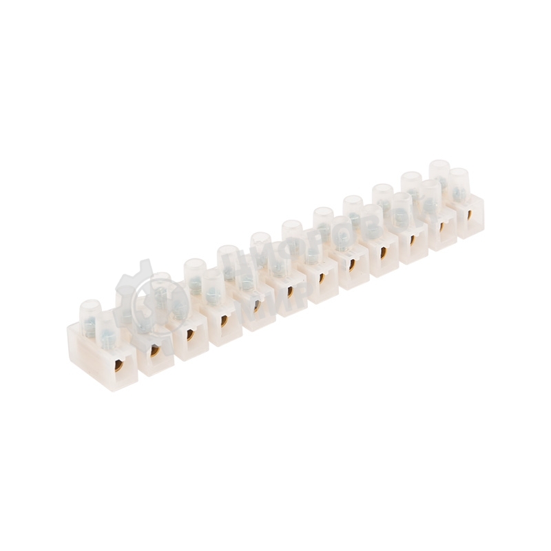 Клеммная колодка винтовая Rexant KВ-25 (10-25 мм²), ток 60 A, полиэтилен белый, индивидуальная упаковка, 1 шт. (ЗВИ)