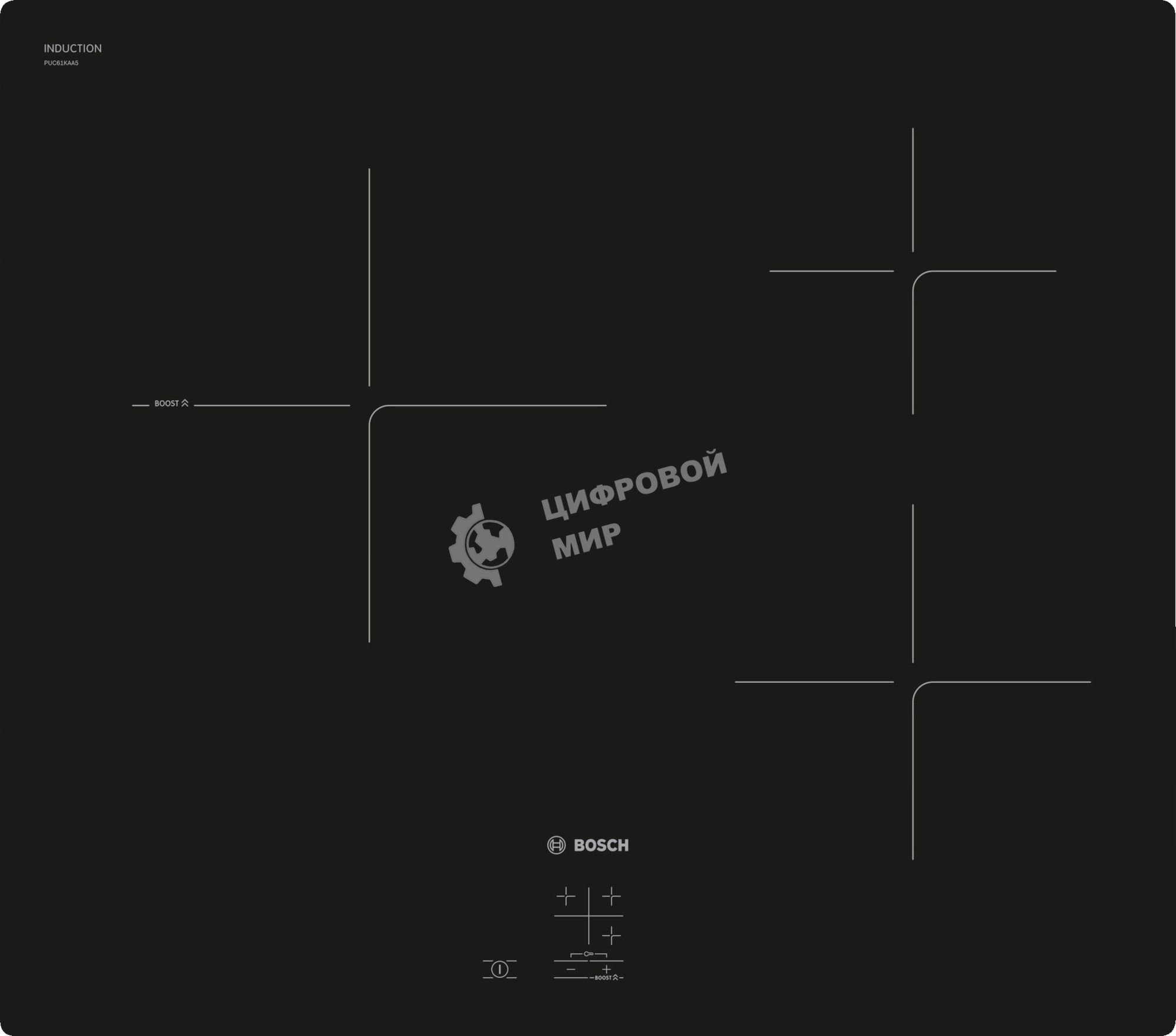 Индукционная варочная панель Bosch PUC61KAA5E