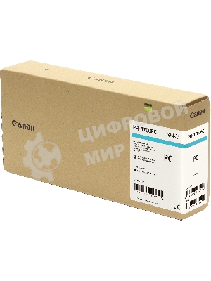 Картридж струйный Canon PFI-1700 PC (0779C001) фото голубой, 700 мл., для imagePROGRAF Pro-2000, Pro-4000, Pro-4000S, Pro-6000S
