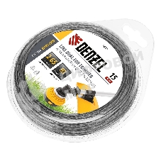 Леска для триммера Denzel двухкомпонентная квадрат 2,65мм 15 м EXTRA CORD 96125