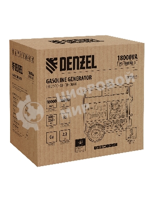 Электрогенератор бензиновый Denzel PS-180EAD-3, 18 кВт, 110 дБ, 265 кг