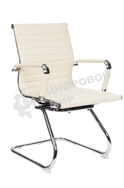 Кресло компьютерное Бюрократ CH-883-LOW-V/IVORY низкая спинка слоновая кость искусственная кожа
