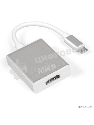 Кабель-адаптер ExeGate EX284937RUS Type C-HDMI ExeGate EX-CM-HDMIF-0.15 (USB Type C/19F, 0,15м)