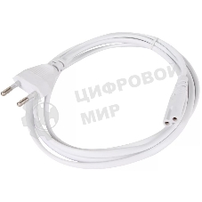 Кабель для аудио-видео техники IEC-320-C7, 2-pin 1,8m, белый, iOpen ACE023-W-1.8M
