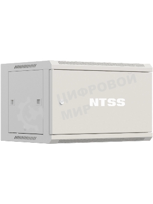 Шкаф коммутационный NTSS Премиум (NTSS-W9U6060FD) настенный 9U 570x600 мм пер. дв. металл 60 кг серый 500 мм 22 кг 220 град. 500 мм IP20 сталь