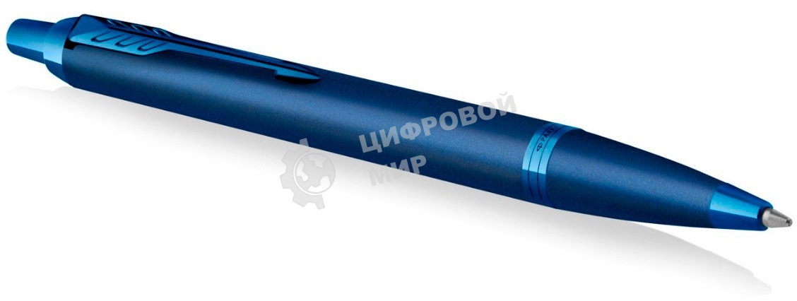 Ручка шариковая Parker IM Monochrome K328 (CW2172966) Blue PVD, M, синие чернила, подарочная коробка