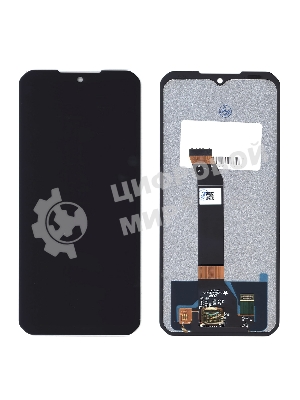Дисплей для Doogee V30, V30T в сборе с тачскрином черный Orig