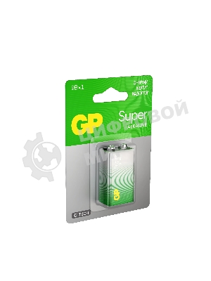 Алкалиновая батарейка GP Super Alkaline G-Tech 9V Крона - 1 шт. на блистере (1 шт.)