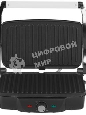 Гриль электрический BQ GR3006, черный/стальной