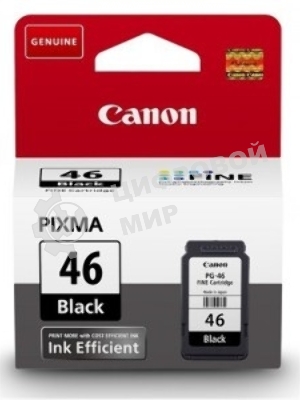 Картридж струйный Canon PG-46 9059B001 черный для Canon Pixma E404/E464 (15мл)