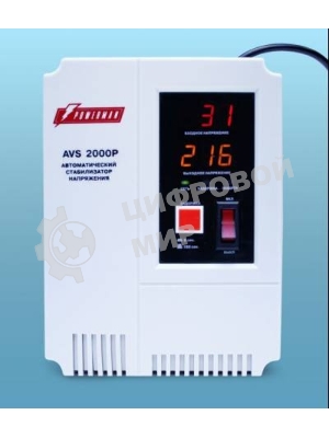 Стабилизатор напряжения Powerman AVS-P Voltage Regulator 3000VA, Digital Indication, Wall Mount, Hardwire Input/Output, 230V, 1 year warranty, White
