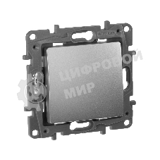 Переключатель промежуточный, винтовые клеммы, Etika, 10AX, 250В~, алюминий Переключатель промежуточный, винтовые клеммы, Etika, 10AX, 250В~, алюминий