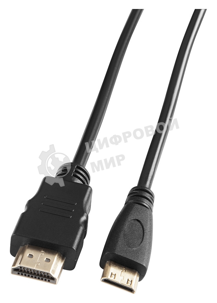Кабель аудио-видео Buro mini-HDMI (m)/HDMI (m) 5м. черный
