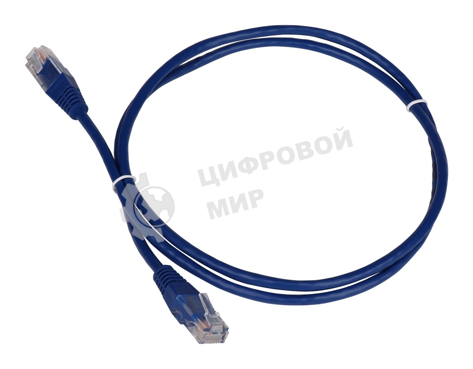 Патч-корд LANMASTER TWT UTP cat.5e, с заливными колпачками, 5.0 м, синий