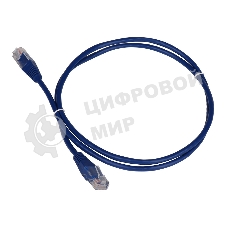 Патч-корд LANMASTER TWT UTP cat.5e, с заливными колпачками, 5.0 м, синий