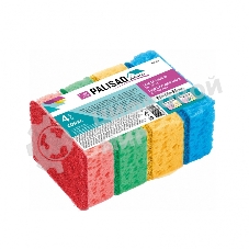 Губки для посуды Palisad Home Coral, 95x64x36 мм, 4 шт.