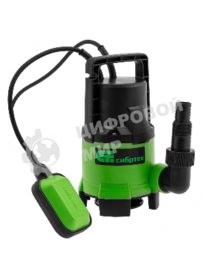 Дренажный насос Сибртех для грязной воды СДН450-35, 450 Вт, напор 5,5 м, 8000 л/ч
