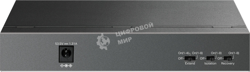 Коммутатор настольный TP-Link LS109P с 9 портами 10/100 Мбит/с (8 портов PoE+)