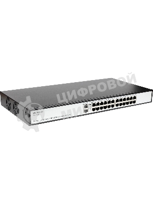Коммутатор неуправляемый PoE ORIGO OS1226P/285W/A1A 24x100Base-TX PoE+, 2x1000Base-T, PoE-бюджет 285 Вт, корпус металл