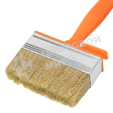 Кисть-ракля Sparta 30х100 мм, натуральная щетина, пластмассовый корпус, пластмассовая рукоятка