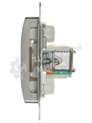 Механизм розетки комп. 1-м СП Glossa RJ45 CAT.5E алюм. SchE GSL000381K