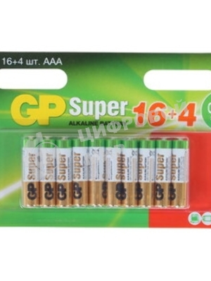 Элемент питания ААА GP GP24AA21-2CRSC5 Super Alkaline G-TECH алкалиновый, 5 шт