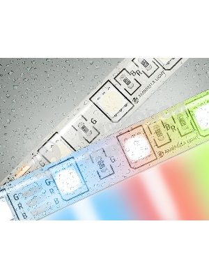 Светодиодная лента Ambrella light GS2302 5050 60Led/ 14.4W m/ 12V IP65 RGB/ 5000*10*2.87mm (4 конт.)