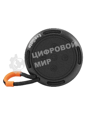 Портативная BT-колонка ExeGate Friend EPS-45 (5Вт, 50-20000Гц, Bluetooth, с поддержкой USB и TF/microSD карт, FM, Li-Ion 500mAh, цвет черный, RGB подсветка, зарядка USB Type-C, Color Box)