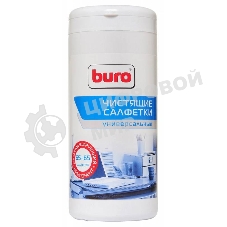 Салфетки Buro BU-Tmix универсальные туба 65шт влажных + 65шт сухих