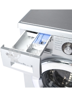 Стиральная машина LG F1296TD4 серебристый, загрузка фронтальная 8 кг, 1200 об/мин, класс: А