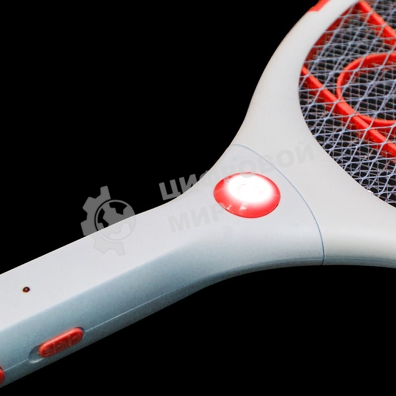 Мухобойка электрическая Rexant 1000В, фонарик+аккумулятор ПРОФИ (0420)