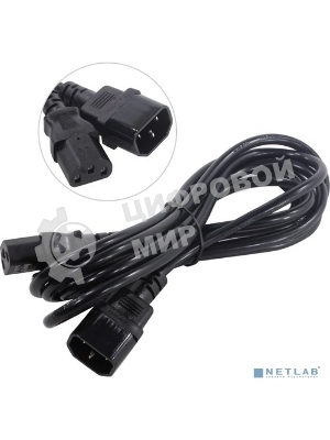 Кабель монитор-компьютер (UPS->уст-во) ExeGate Power EC-3P (С13->С14) VDE-250V-3*0,75-CU, 10A, 3м