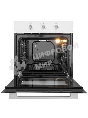 Шкаф духовой газовый с электрическим грилем Maunfeld MOGS703W, встраиваемый